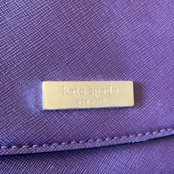 KATE SPADE LAUREL WAY GREER DEEP PLUM CROSSBODY/HANDBAG - Picture 4 of 10